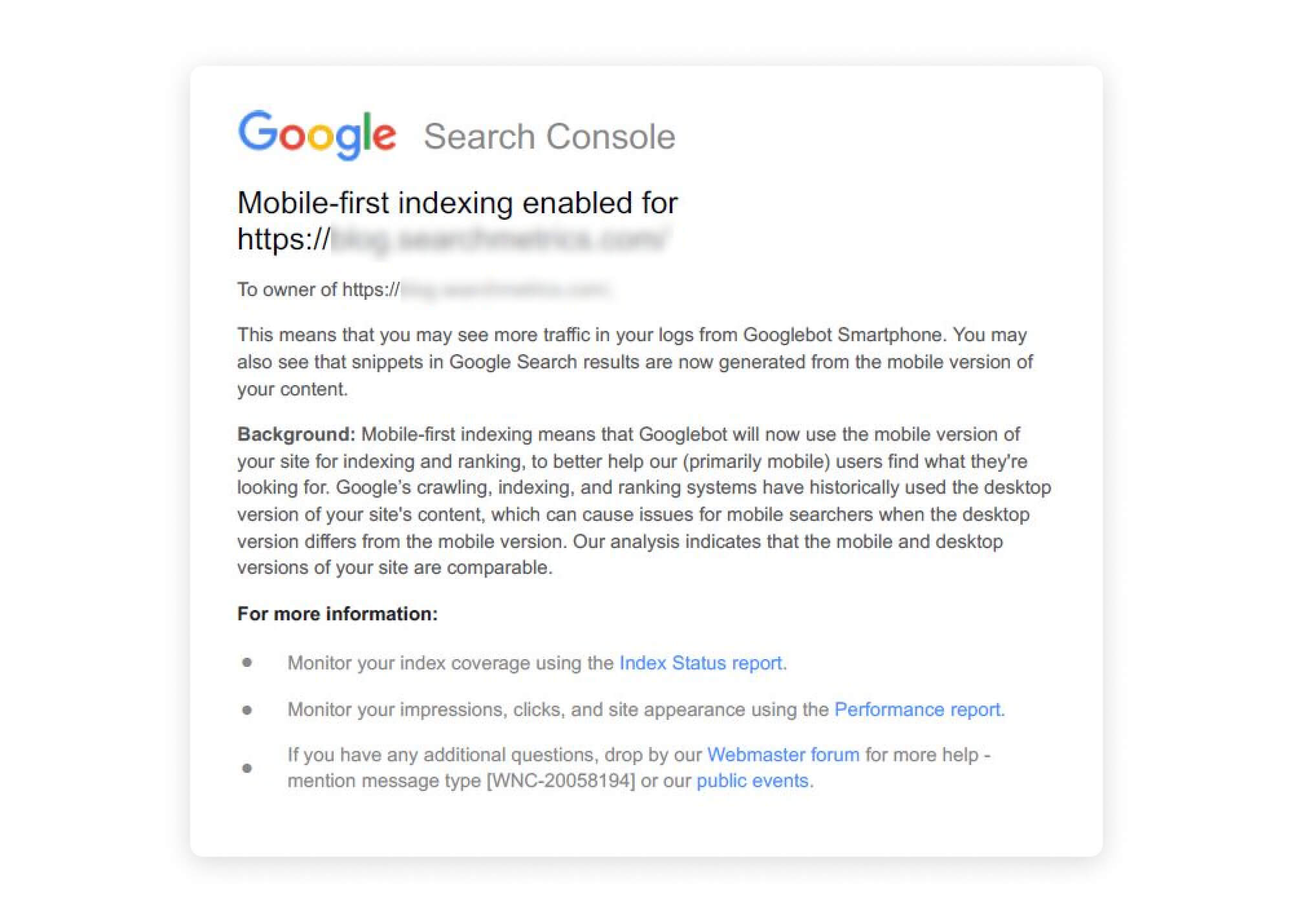Mobile First Indexing